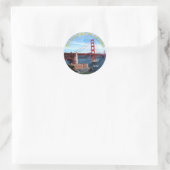 Golden Gate Bridge Ronde Sticker (Tas)