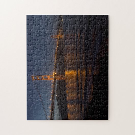 Golden Gate Bridge 's nachts Legpuzzel (Verticaal)