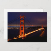 Golden Gate Bridge 's nachts | San Francisco, CA Briefkaart (Voorkant / Achterkant)