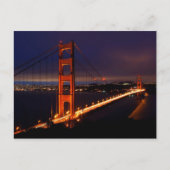 Golden Gate Bridge 's nachts | San Francisco, CA Briefkaart (Voorkant)