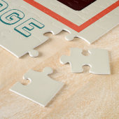 Golden Gate Bridge San Fran Vintage Poster Legpuzzel (Zijkant)