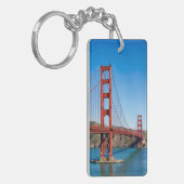 Golden Gate Bridge San Francisco Aquarel Sleutelhanger (Voorkant Links)