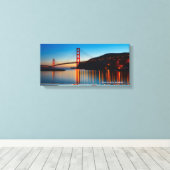 Golden Gate Bridge, San Francisco Bay Canvas Afdruk (Insitu (Houten vloer))