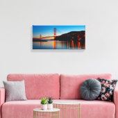Golden Gate Bridge, San Francisco Bay Canvas Afdruk (Insitu (Woonkamer))