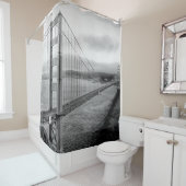 Golden Gate Bridge San Francisco Bay Stille Oceaan Douchegordijn (In situ)