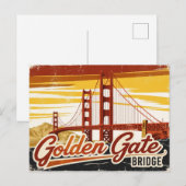 Golden Gate Bridge, San Francisco Briefkaart (Voorkant / Achterkant)