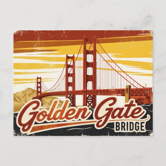Golden Gate Bridge, San Francisco Briefkaart (Voorkant)