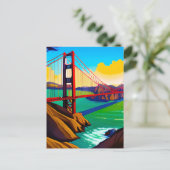Golden Gate Bridge, San Francisco Briefkaart (Staand voorkant)