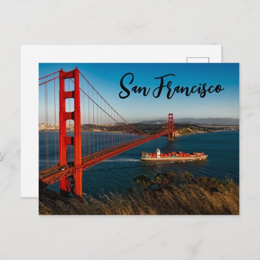 Golden Gate Bridge San Francisco Briefkaart (Voorkant / Achterkant)