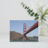 Golden Gate Bridge- San Francisco Briefkaart (Staand voorkant)