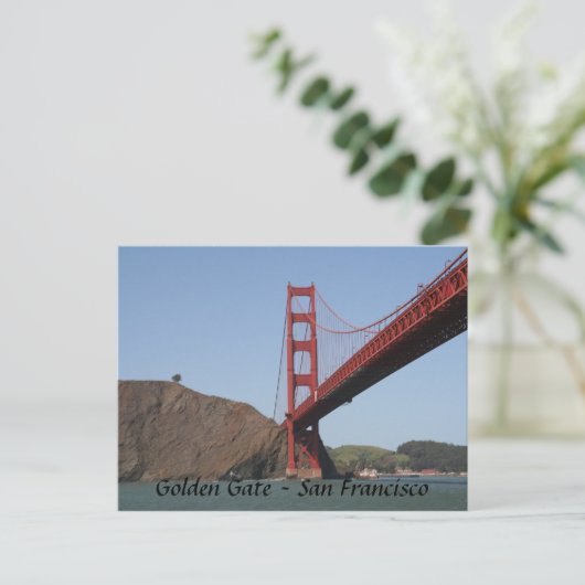 Golden Gate Bridge- San Francisco Briefkaart (Staand voorkant)