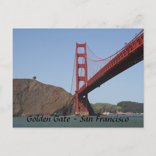 Golden Gate Bridge- San Francisco Briefkaart (Voorkant)