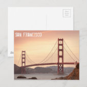 Golden Gate Bridge, San Francisco Briefkaart (Voorkant / Achterkant)