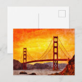 Golden Gate Bridge, San Francisco Briefkaart (Voorkant / Achterkant)