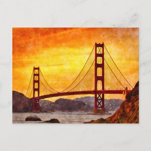 Golden Gate Bridge, San Francisco Briefkaart (Voorkant)