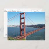 Golden Gate Bridge, San Francisco Briefkaart (Voorkant / Achterkant)
