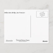 Golden Gate Bridge, San Francisco Briefkaart (Achterkant)