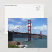 Golden Gate Bridge, San Francisco Briefkaart (Voorkant / Achterkant)