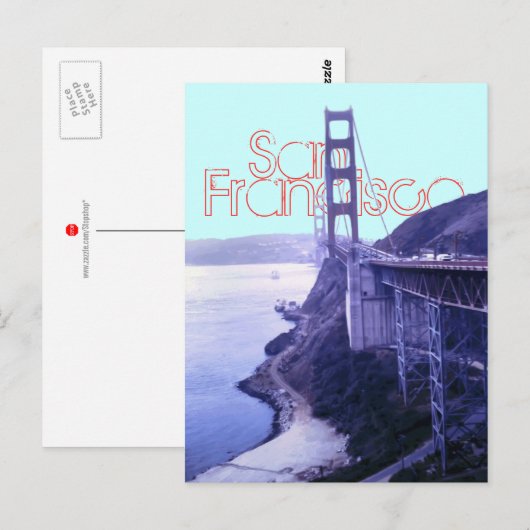 Golden Gate Bridge San Francisco Briefkaart (Voorkant / Achterkant)