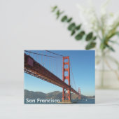 Golden Gate Bridge, San Francisco Briefkaart (Staand voorkant)