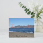 Golden Gate Bridge- San Francisco Briefkaart (Staand voorkant)