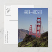 Golden Gate Bridge, San Francisco Briefkaart (Voorkant / Achterkant)