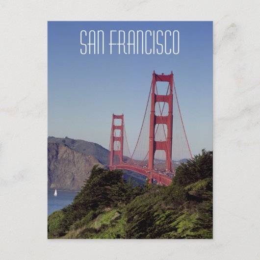 Golden Gate Bridge, San Francisco Briefkaart (Voorkant)