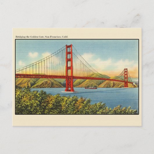  Golden Gate Bridge San Francisco Briefkaart (Voorkant)