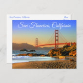 Golden Gate Bridge San Francisco CA Briefkaart (Voorkant / Achterkant)