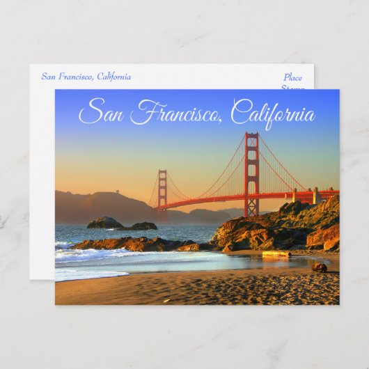 Golden Gate Bridge San Francisco CA Briefkaart (Voorkant / Achterkant)