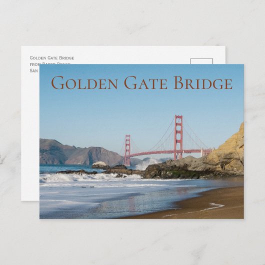 Golden Gate Bridge, San Francisco, CA Briefkaart (Voorkant / Achterkant)