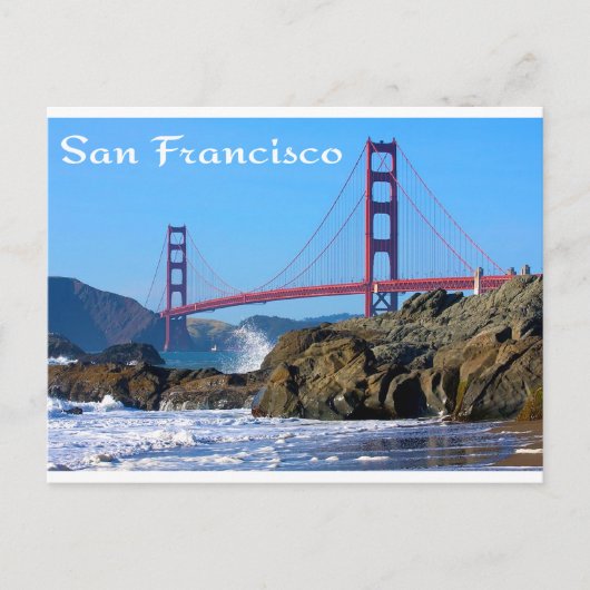 Golden Gate Bridge San Francisco CA Briefkaart (Voorkant)