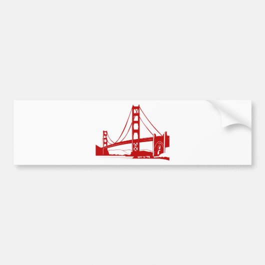 Golden Gate Bridge - San Francisco, CA Bumpersticker (Voorkant)