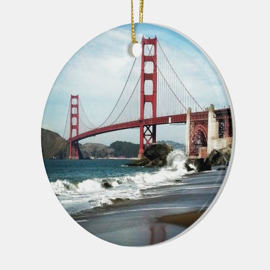 Golden Gate Bridge San Francisco CA Keramisch Ornament (Links)