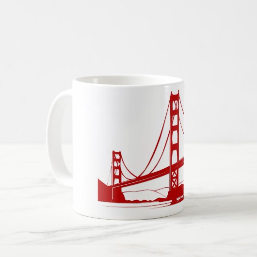 Golden Gate Bridge - San Francisco, CA Koffiemok (Voorkant links)