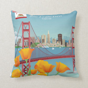 Golden Gate Bridge San Francisco, CA Kussen