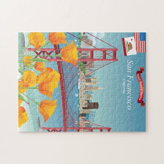 Golden Gate Bridge | San Francisco, CA Legpuzzel (Horizontaal)