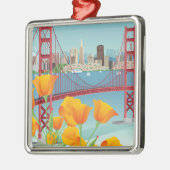 Golden Gate Bridge | San Francisco, CA Metalen Ornament (Links)