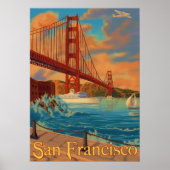 Golden Gate Bridge - San Francisco, CA-Poster Poster (Voorkant)