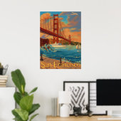 Golden Gate Bridge - San Francisco, CA-Poster Poster (Thuiskantoor)