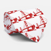 Golden Gate Bridge - San Francisco, CA Stropdas (Opgerold)