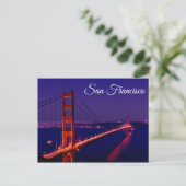 Golden Gate Bridge San Francisco California Briefkaart (Staand voorkant)