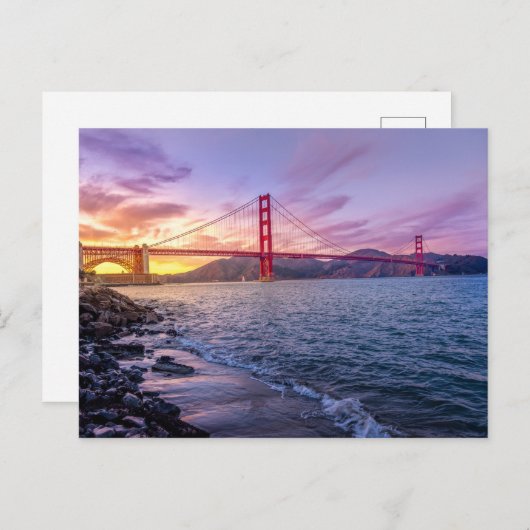 GOLDEN GATE BRIDGE, SAN FRANCISCO, CALIFORNIA BRIEFKAART (Voorkant / Achterkant)