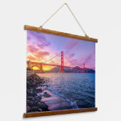 Golden Gate Bridge San Francisco California Hangend Wandkleed (Gebogen)