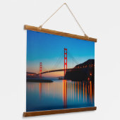 Golden Gate Bridge San Francisco California Hangend Wandkleed (Gebogen)