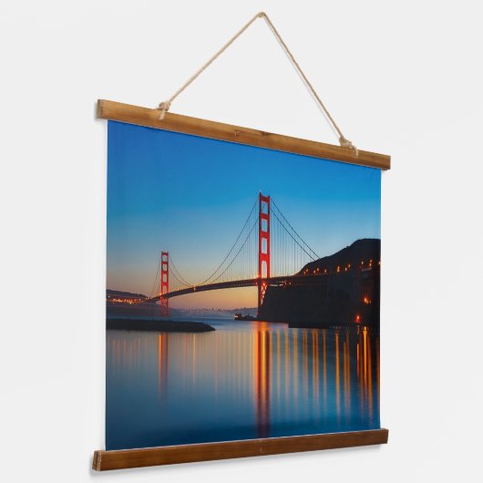 Golden Gate Bridge San Francisco California Hangend Wandkleed (Gebogen)