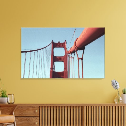 Golden Gate Bridge-San Francisco, California Photo Canvas Afdruk (Insitu (Woonkamer))