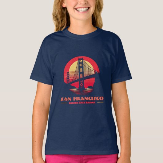 Golden Gate Bridge San Francisco California T-shirt (Voorkant)