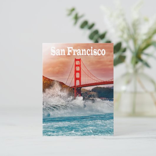 Golden Gate Bridge, San Francisco California, Vere Briefkaart (Staand voorkant)
