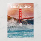 Golden Gate Bridge, San Francisco California, Vere Briefkaart (Voorkant)